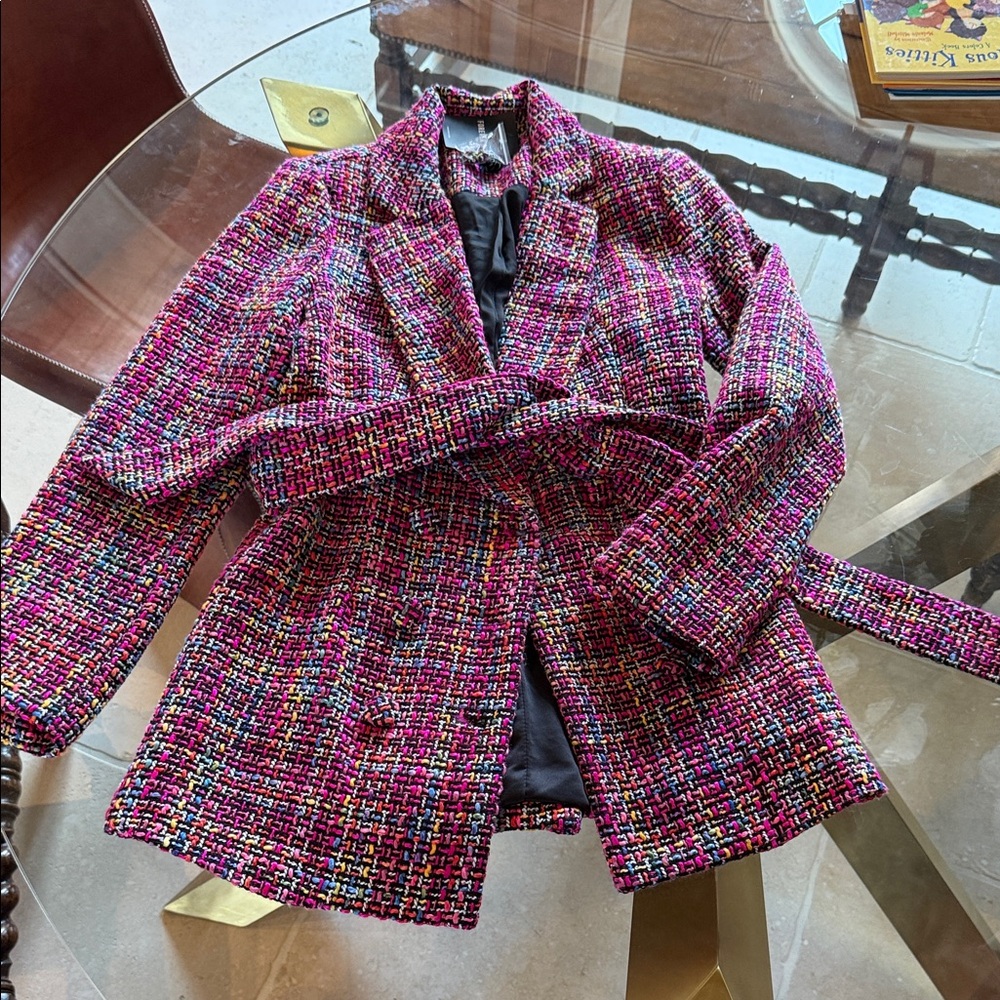 Women's Multicolor Tweed Jacket